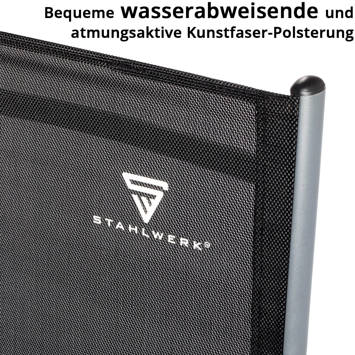 Chaise de camping Steelworks CS-103 St Garden Chaise | Chaise pliante | Fauteuil pliant | Chaise d'aluminium | Hochlehner | Chaise de terrasse | Chaise à pêche à la ligne | Chaise de balcon avec accoudoir et dossier réglable