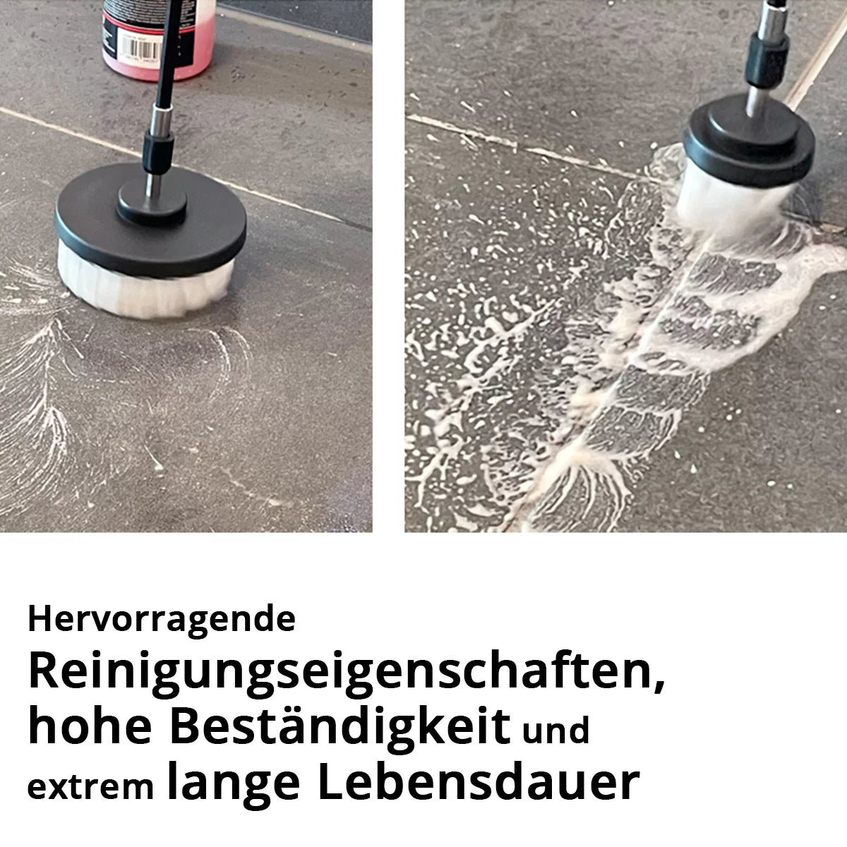 STAHLWERK Bürsten-Aufsatz 15er Set für Akkuschrauber und Bohrmaschinen, Reinigungs-, Polier- und Detailing-Bürsten mit Standard-Bit-Aufnahme inklusive Verlängerungs-Adapter