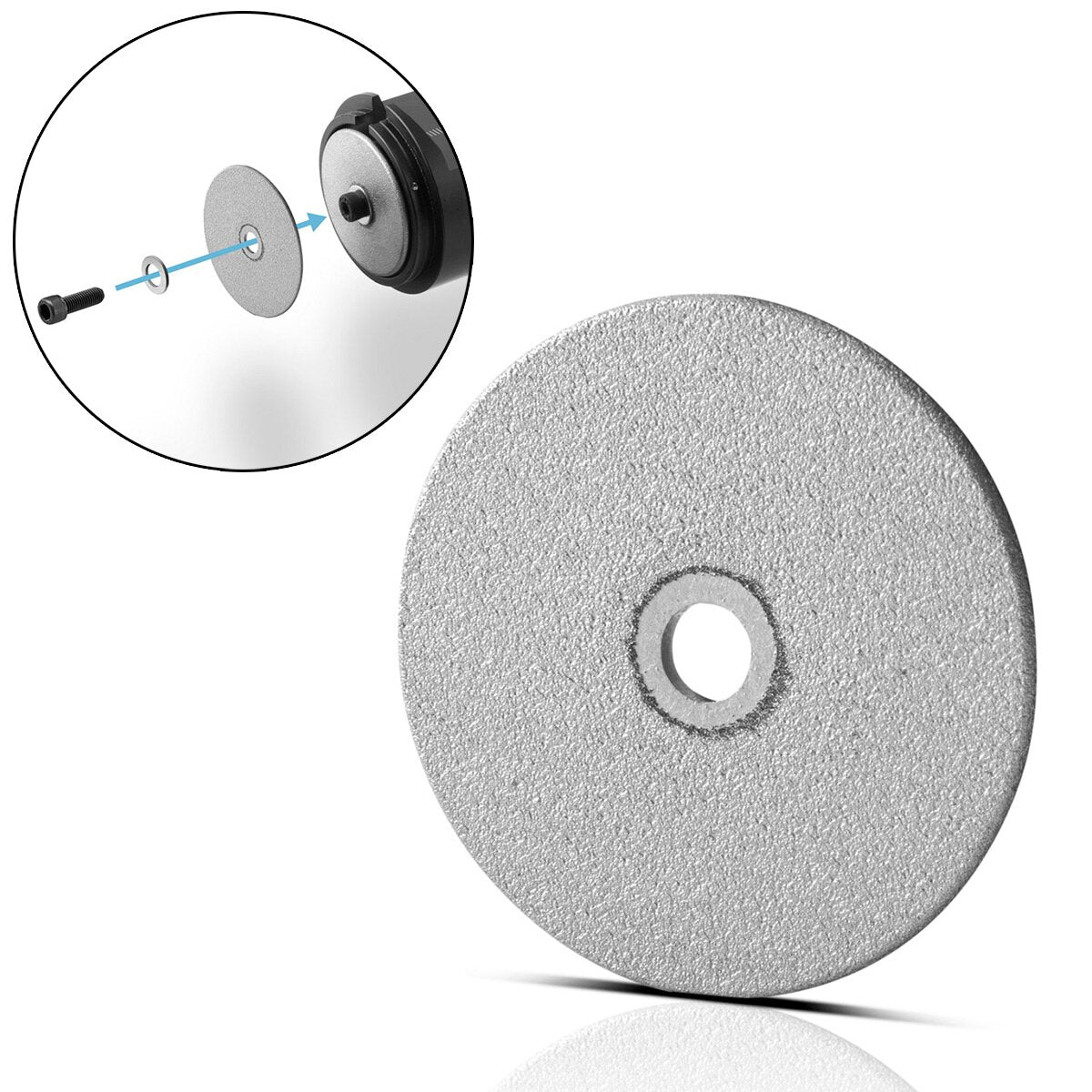 STAHLWERK Diamant-Schleifscheibe für Wolfram-Schleifgerät WS-28 ST und ATG-20 ST mit 36,8 mm Durchmesser für Wolframschleifer und Elektrodenschärfer mit 5 mm Werkzeugaufnahme