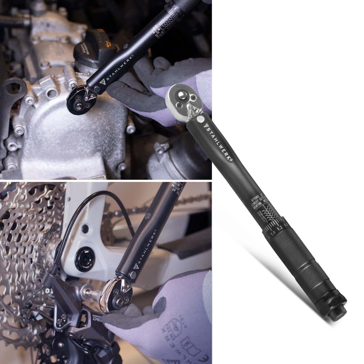 Steelwork torque wrench TW-25 ST 5-25 NM 1/4 “Customs Swift ratchet | Ratchet keys | Ratchet | Ratchet with micrometer scale