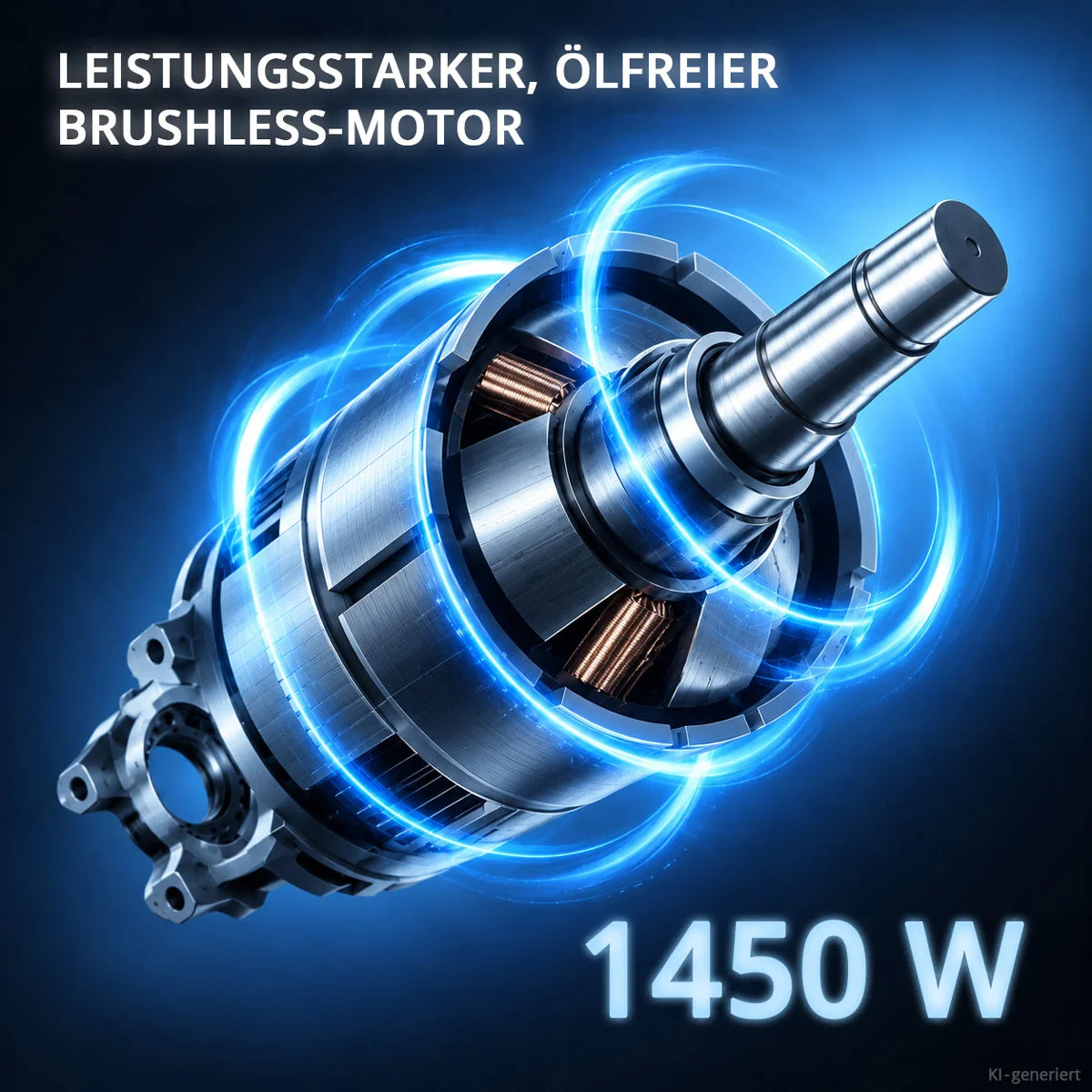 STAHLWERK Kompressor ST-501 Pro mit 10 bar | 1,97 PS | 1,45 kW | 250 l/min | 50 L Tank | Ölfreier Druckluft-Kompressor | Kolben-Kompressor | Silent-Kompressor | Flüster-Kompressor mit Brushless-Motor