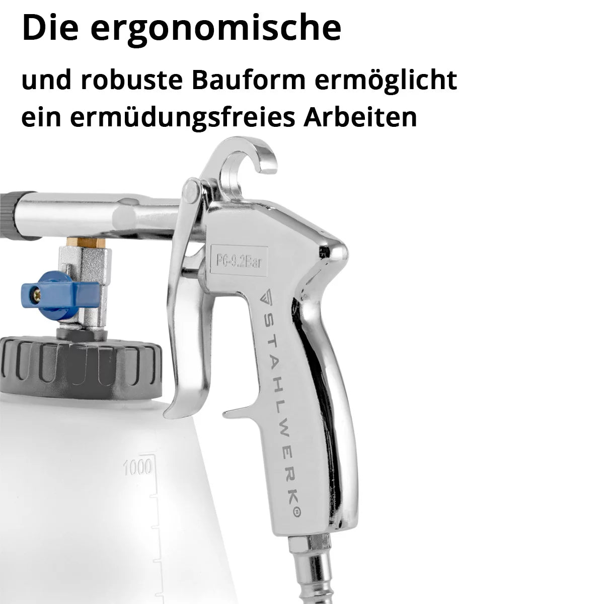 STAHLWERK professional compressed air cleaning gun RP-90 ST, high-quality compressed air cleaner with tornado effect for effective cleaning of dirty surfaces