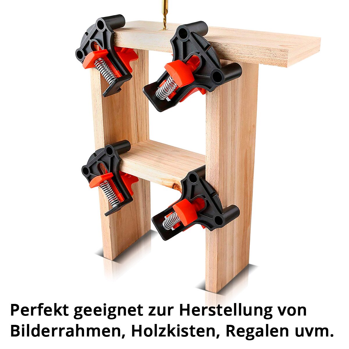 Stahlwerk corner tensioner 4er set 60 ° | 90 ° | 120 ° angle tensioner | Angle clamp | Angle clamps | Frame tensioner | Corner clamp | Corner tensioner for aligning and fixing