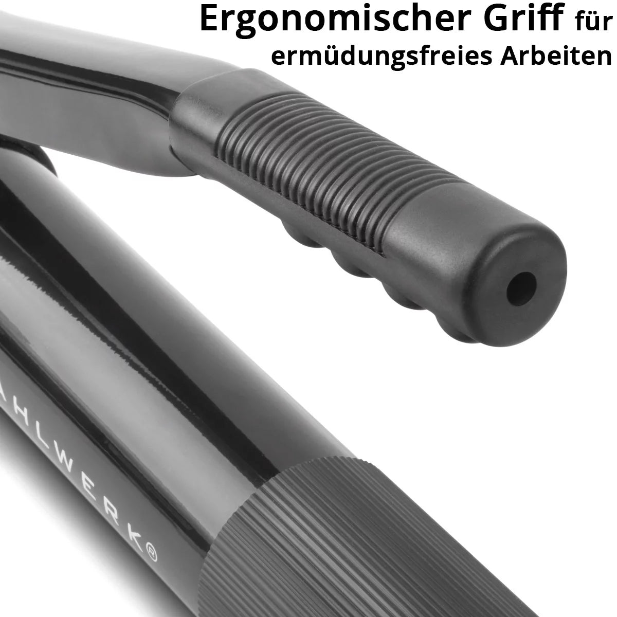 STAHLWERK Einhand-Fettpresse 600 ml 550 bar | Handhebelpresse aus robustem Stahl | Fettpresse für loses Fett oder 400 g Kartusche | Handpresse zur Schmierung mit flexiblem Schlauch und Verlängerungsrohr
