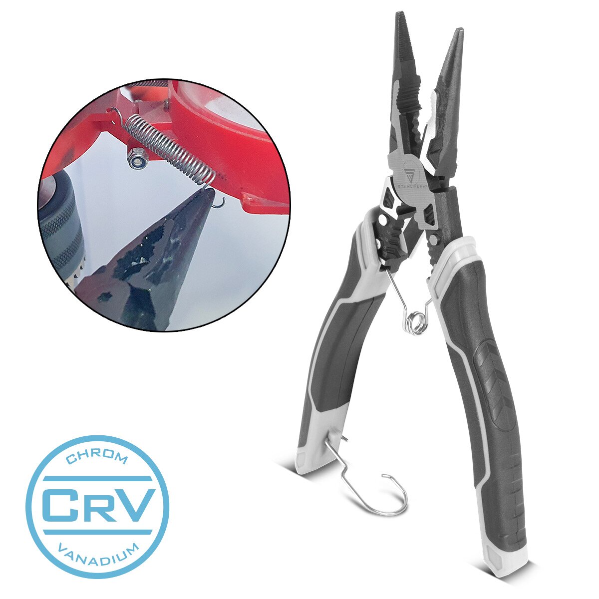 Steelworks flat -circuit tongs | Combic | Multifunctional tongs | Time tongs | Flat pliers | Side cutter | ABISOLIERLAND | Crimpzange made of high-quality chrome vanadium