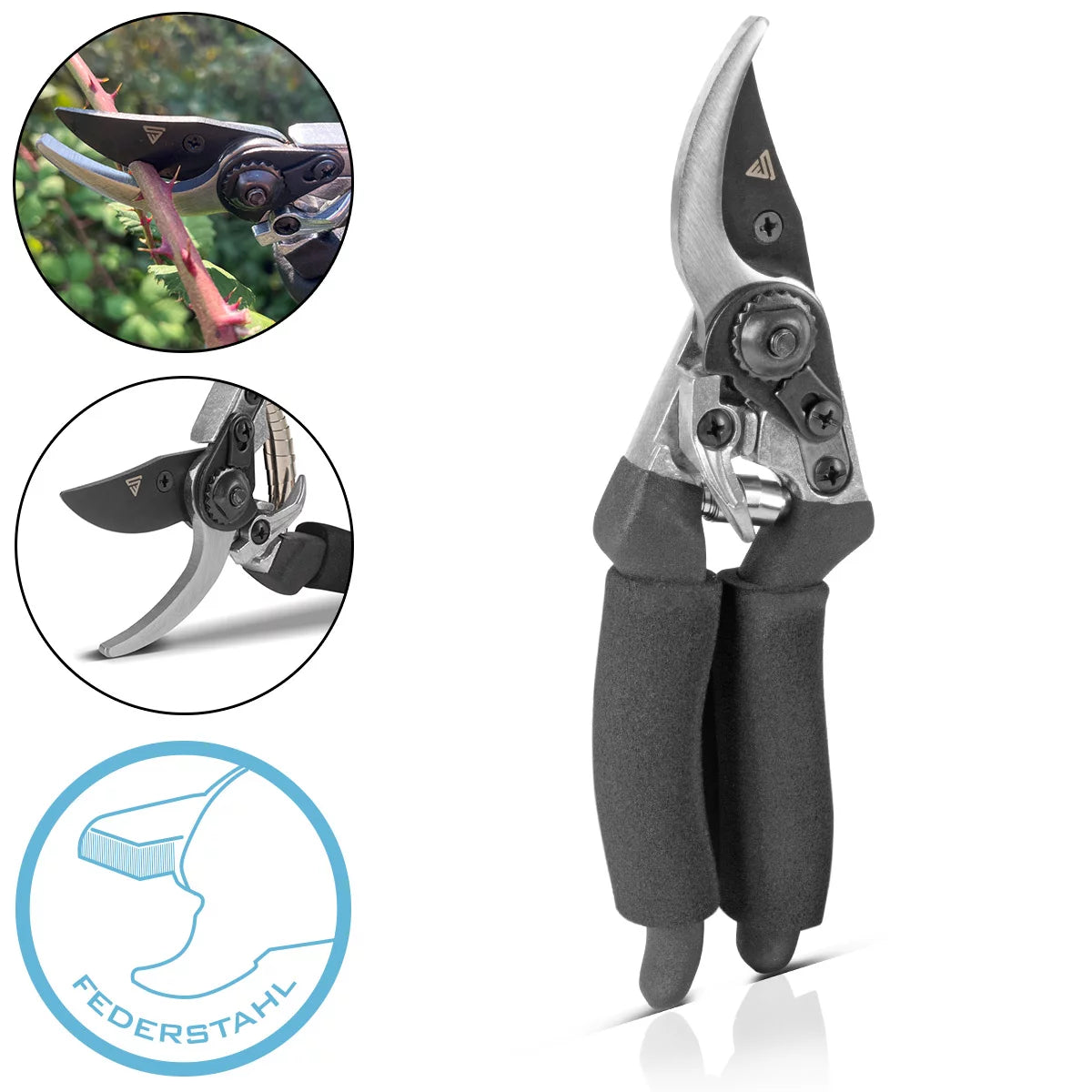 Steelworks garden scissors made of spring steel rose scissors | Vineyards | Gärtnerscheers | Bypass scissors | Plant scissors | Flower scissors | Prick