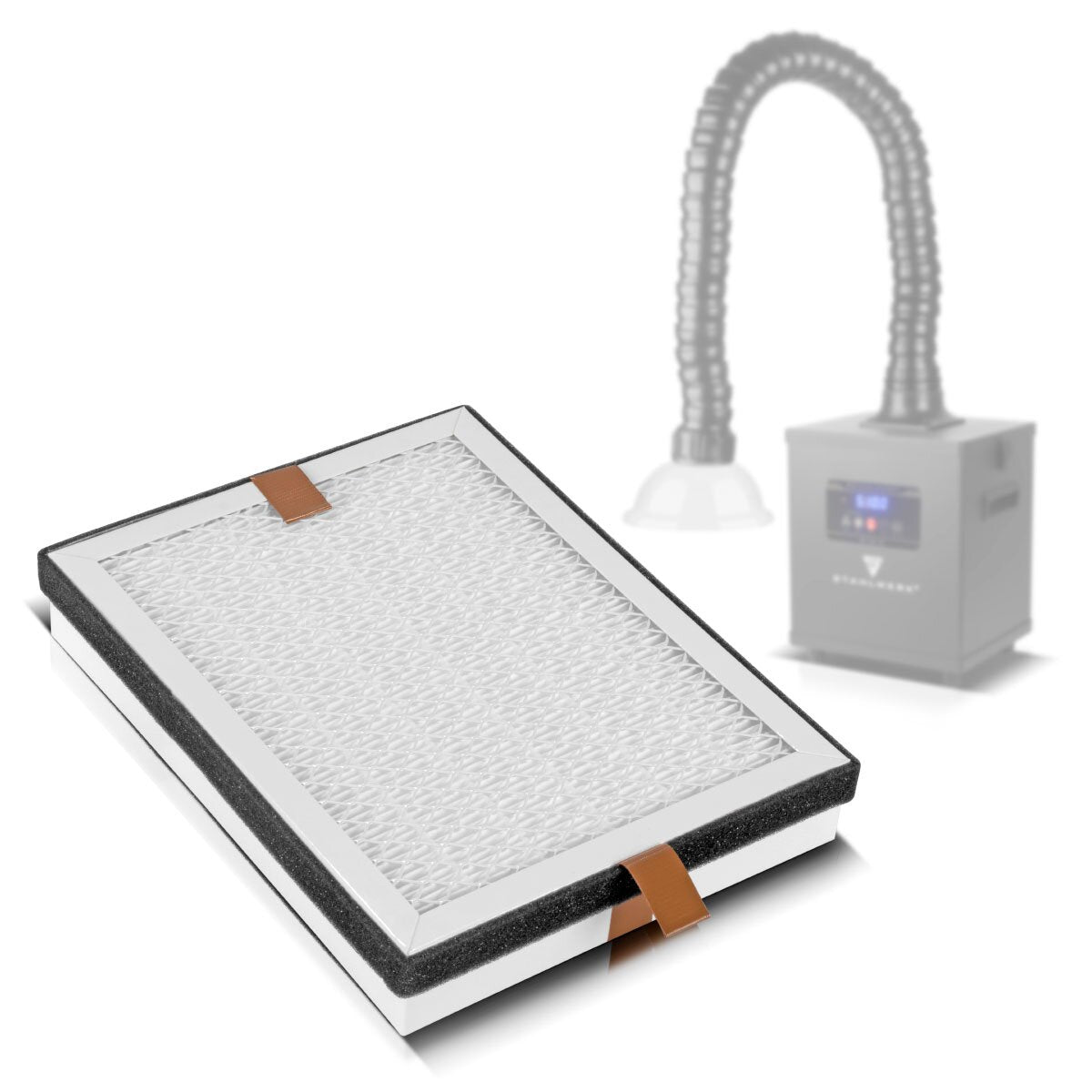 Filtre HEPA moyen Stahlwerk pour l'aspiration de fumée FE-150 St Filtre de remplacement | Filtre à air | Filtre de particules pour le système d'aspiration | Absorbeur de fumée | Déduction de fumée | Soudage de la fumée et aspiration à la soudure
