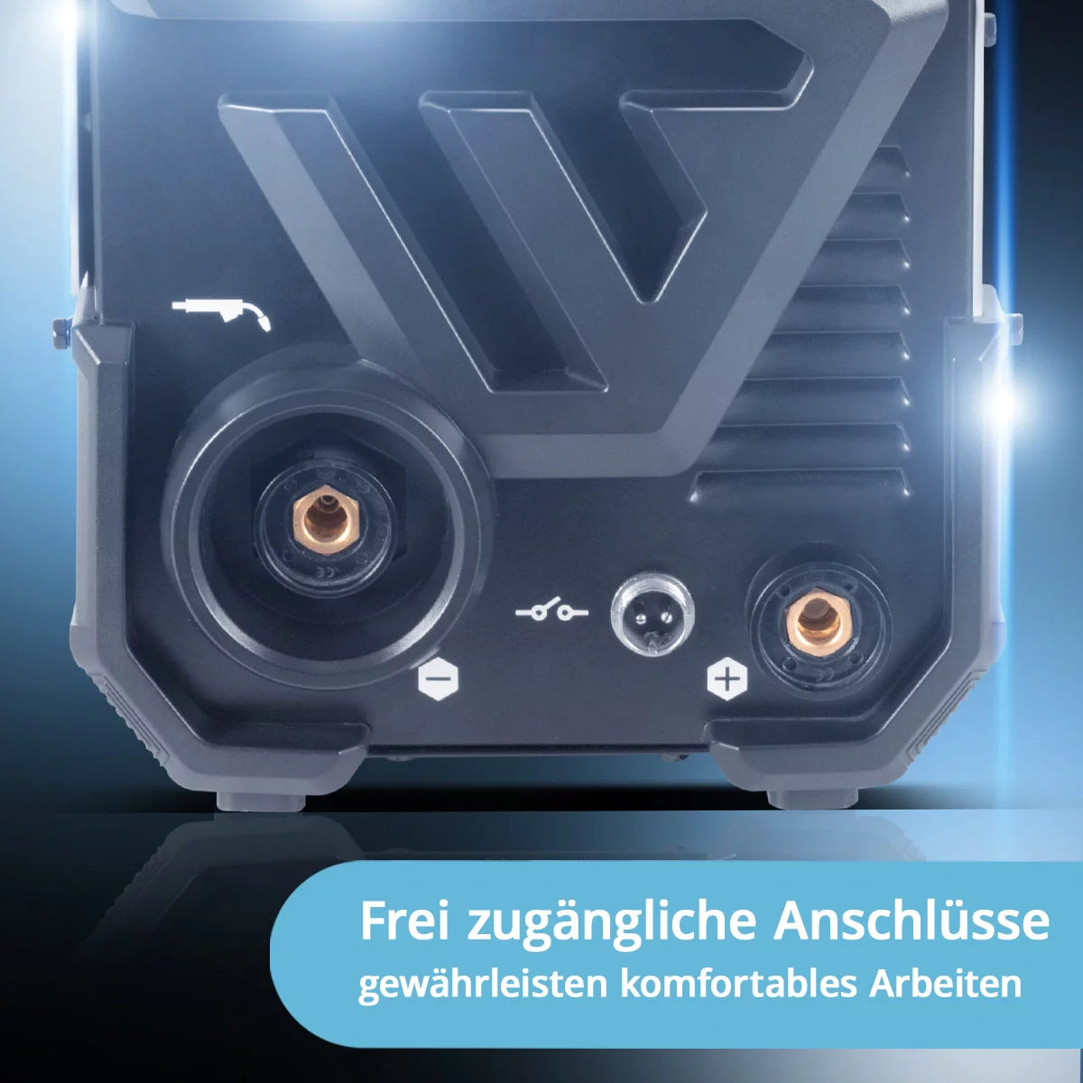 ماكينة لحام STAHLWERK FLUX 160 ST Digital مع 160 أمبير معدات كاملة وتغذية سلكية تآزرية ووظيفة رفع TIG وMMA للحام بدون غاز واقي