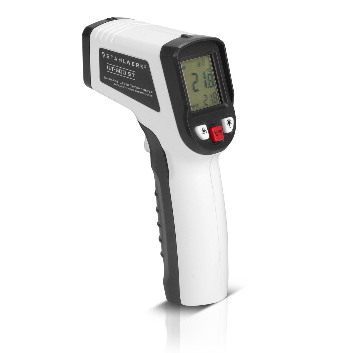 Termometro laser a infrarossi in acciaio Itmometro ILT -600 ST -50C ° a 600 ° C Termometri a infrarossi digitali | Pirometro | Misuratore di temperatura | Termometro a radiazioni | Termometro digitale per misurazioni senza contatto
