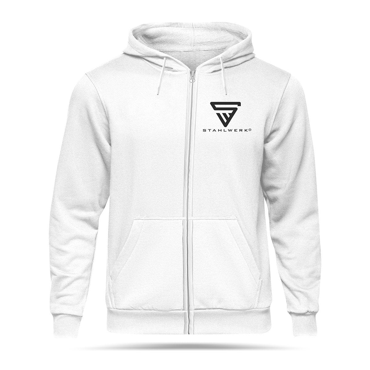 Steelworks Jogging Suit White Taille L Tracksuit Suit de piste | Jogger | Suite de formation | Suite de sport | Transpiration | Costume de fitness avec sweat à capuche et pantalon de jogging