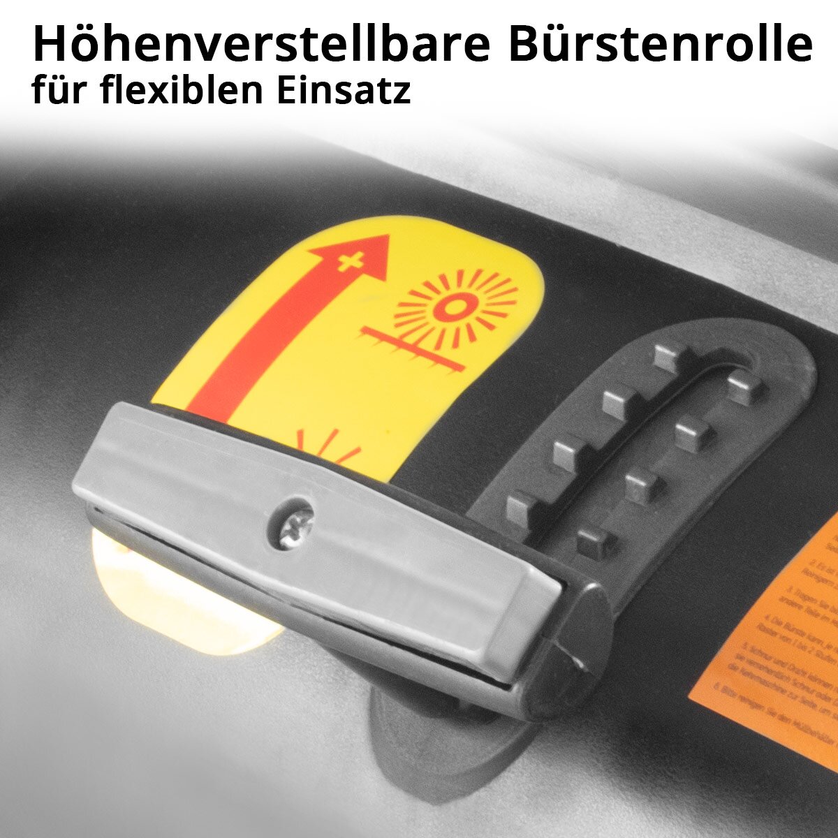 STAHLWERK Kehrmaschine SL-35 ST mit 1000 mm Kehrbreite und 55 l Fassungsvermögen, Handkehrmaschine / Bodenkehrmaschine mit doppeltem Bürstenkopf
