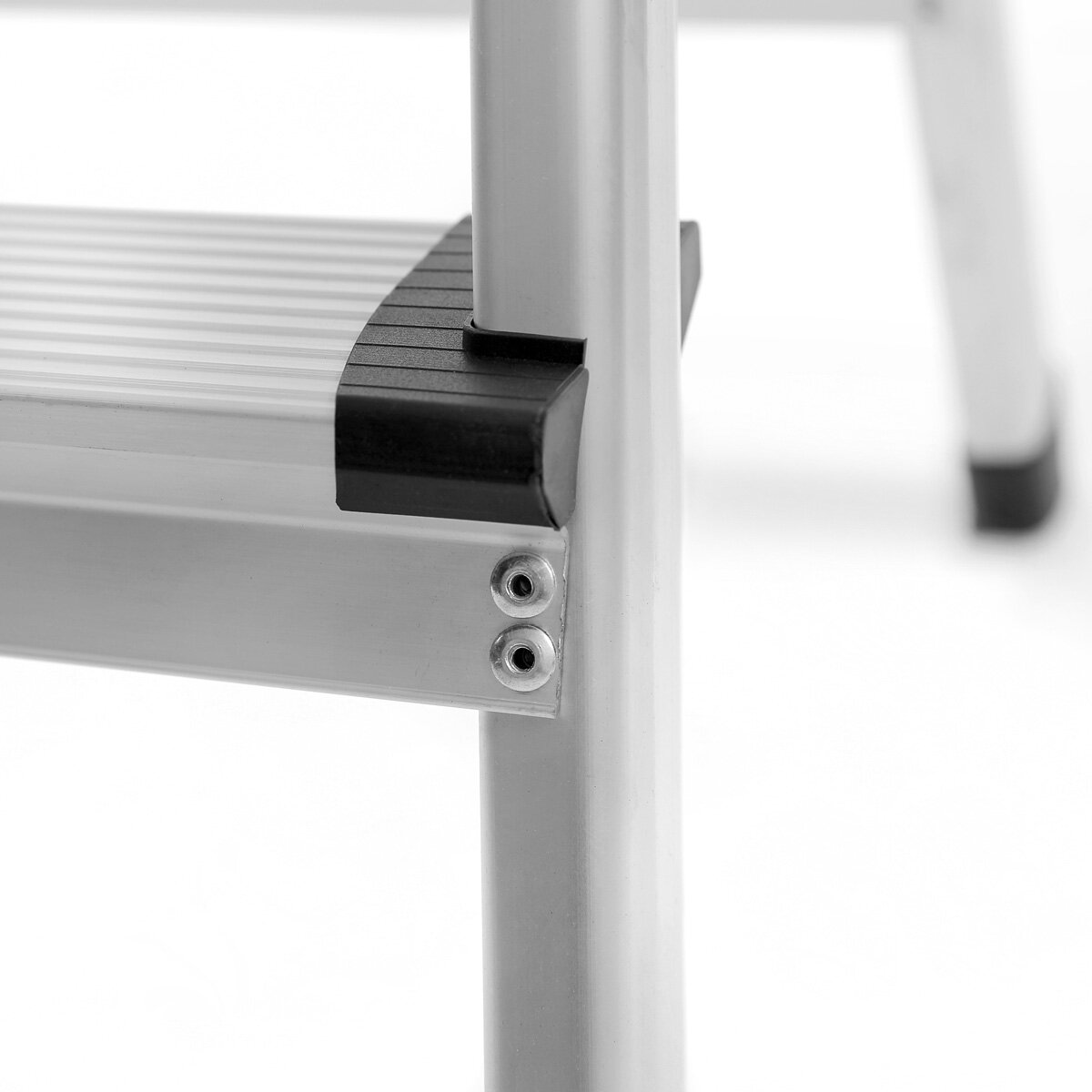 Escalera de Steelworks TL-22 St con 150 kg de capacidad de carga y 2 pasos Conductor de aluminio | Conductor plegable | Paso plegable | Gerente de múltiples posiciones | Gerente de Hogar | Permanezca escalera con coles que no