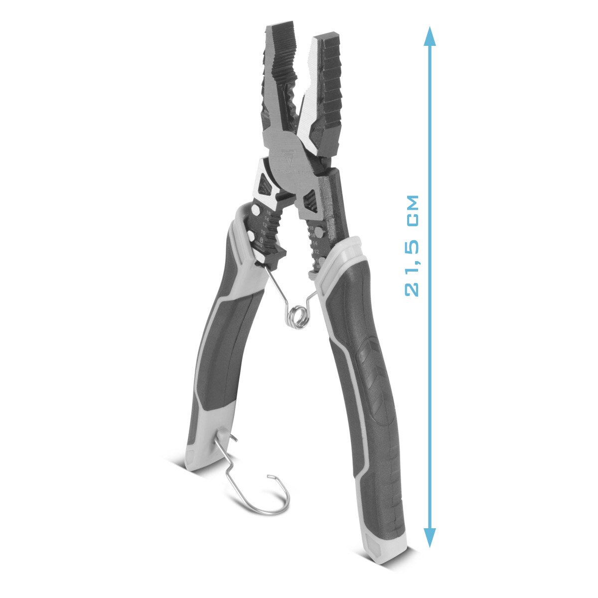 Stahlwerk Kombizange | Multifunctional tongs | Flat pliers | Side cutter | ABISOLIERLAND | Crimpzange made of high-quality chrome vanadium