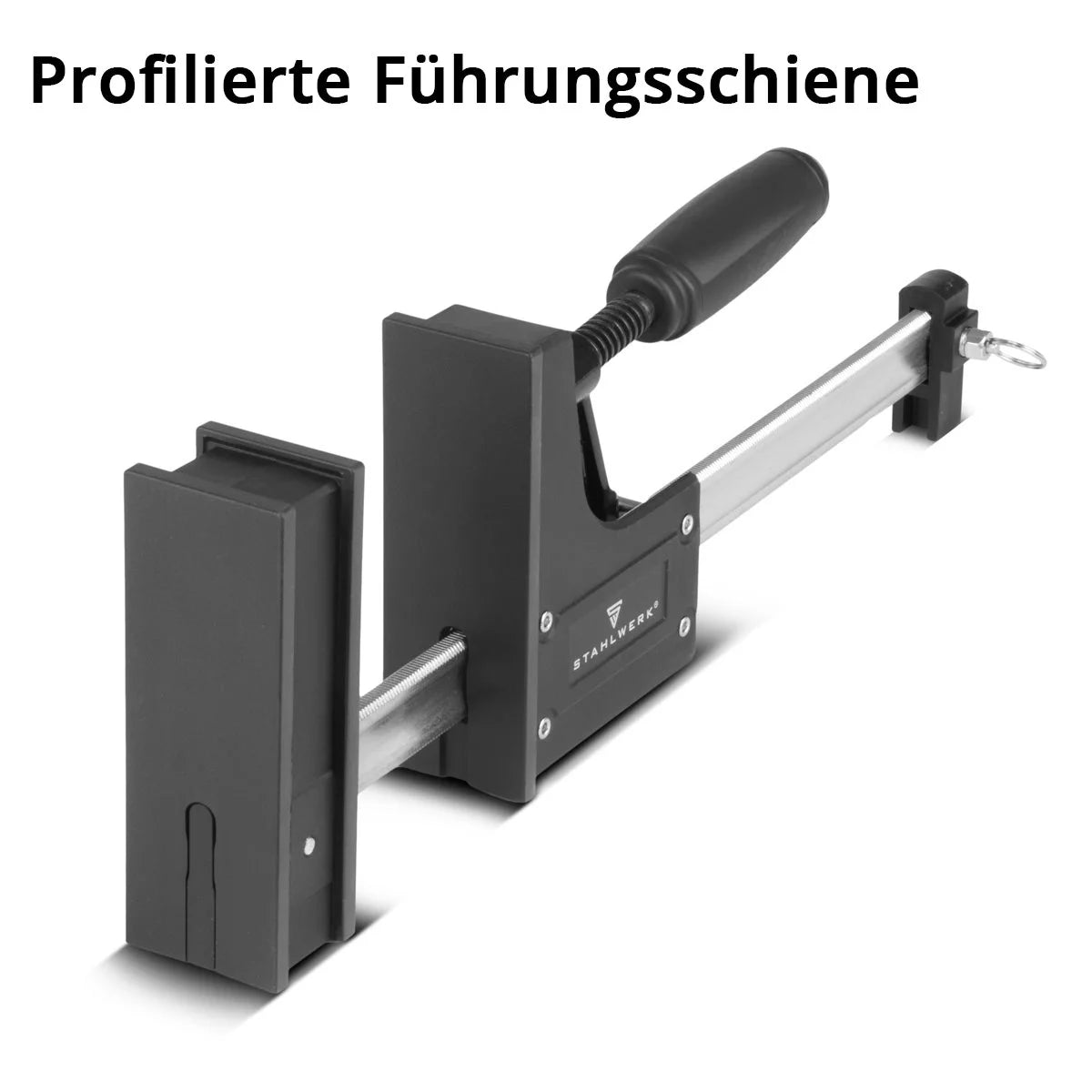 Steelworks Corpus clamps 95x300 mm / 12 "| Powerful screw clamp with 650 kg of clamping power | Clamping clamp with large contact surface for fixing workpieces | Stable clamp with span 300 mm, clamping depth 95 mm