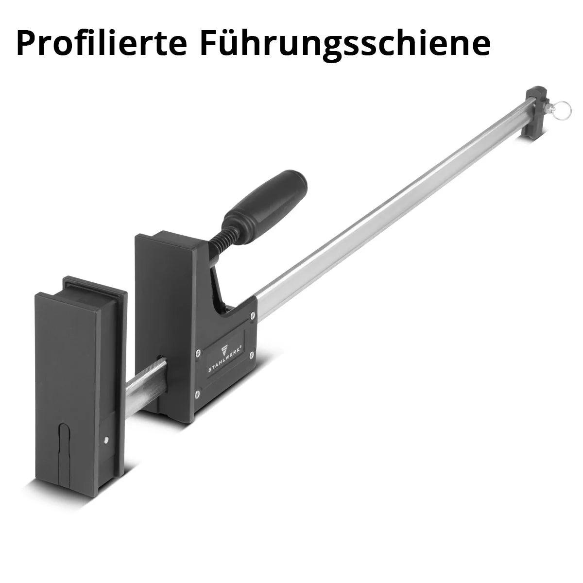 Steelwork Corpus clamps 95x800 mm / 32 "| powerful screw clamp with 650 kg of clamping power | Clamping clamp with large contact surface for fixing workpieces | Stable compound 800 mm, clamping depth 95 mm