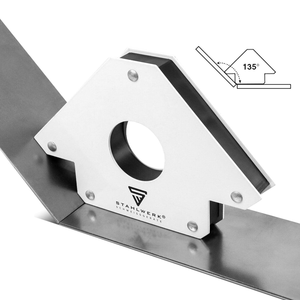 Steelwork 3 × ángulo de ángulo magnético ángulo de soldadura 11.3 + 22.6 + 34 kg / 25 + 50 + 75 lbs