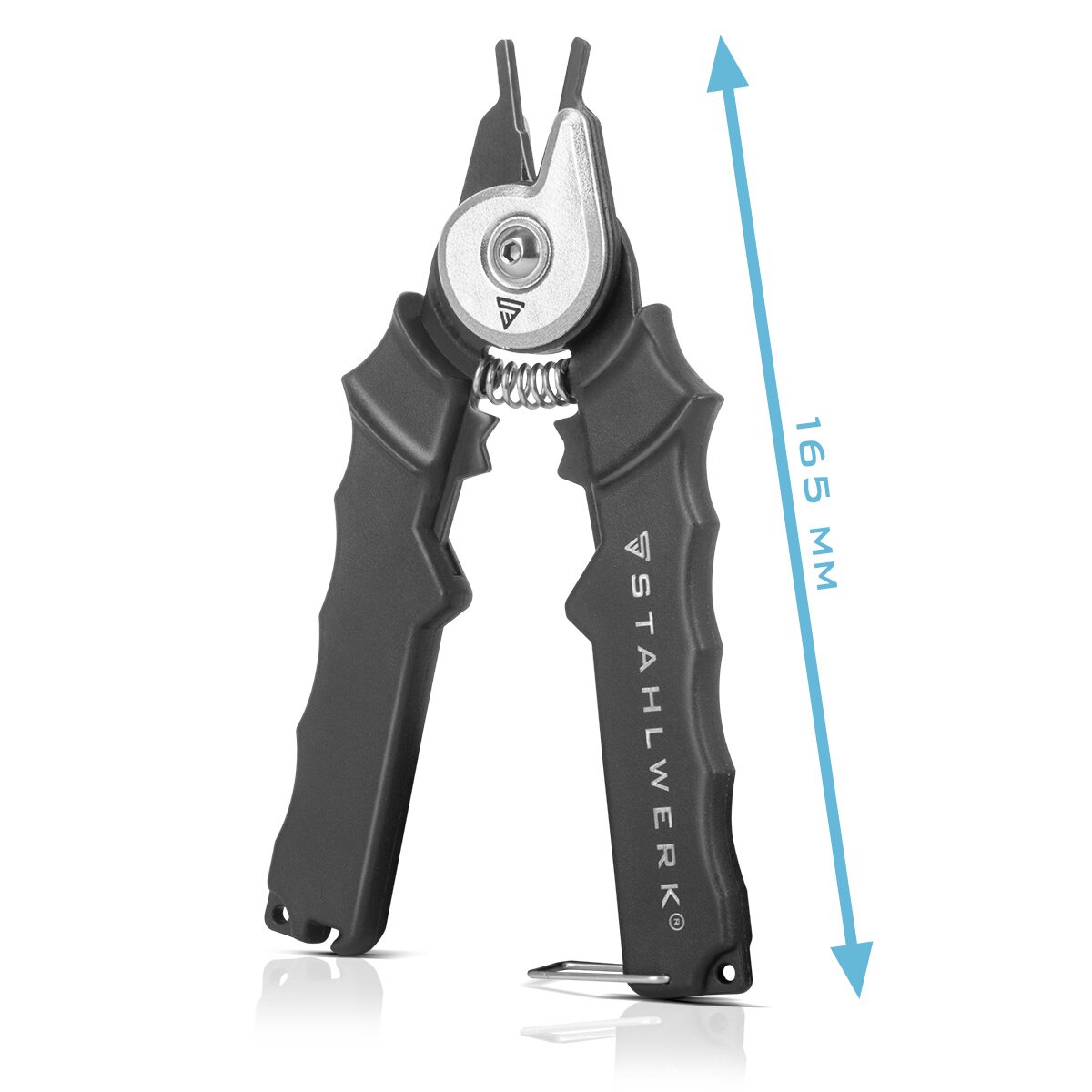 Stahlwerk mig likes nozzle pliers 15-18 mm 4-in-1 welding pliers | Welding pliers | Special pliers for welding burners to cut welding wires, cleaning of gas nozzles as well as for loosening, removing and tightening of gas and electricity nozzles