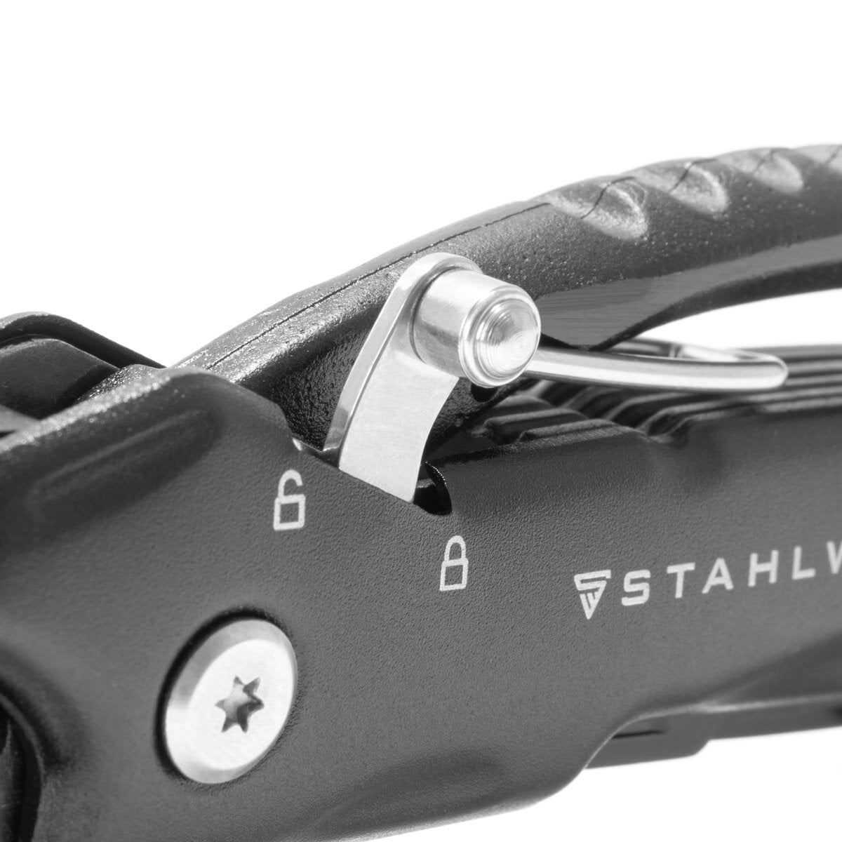 Steelwork Multi -Tool con 12 herramientas, navaja de bolsillo de alta calidad / cuchillo plegable / herramienta multifuncional con martillo, cuchillo, sierra, archivo, combinación, destornillador, etc., incluida la linterna LED