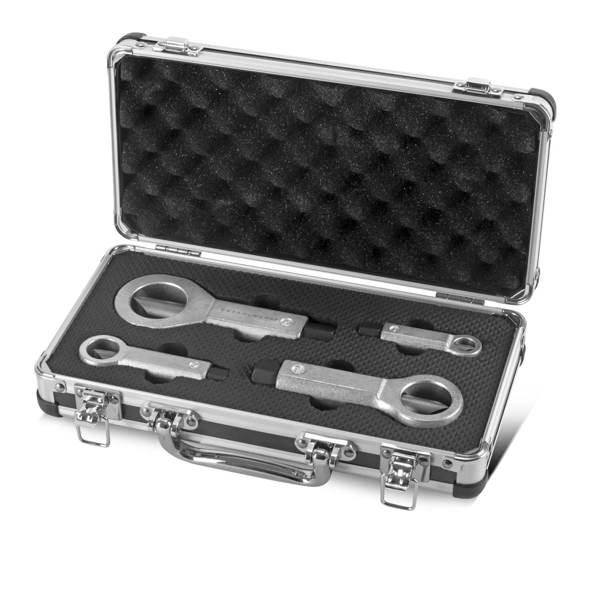 SET STAHLWERK NUTSPREN SET SET 9-36 MM SET NUTSPERGER in 4 parti | MURER SOLDER | Apri di noci | Nut Splalt | Strumento per allentarsi dadi bloccati