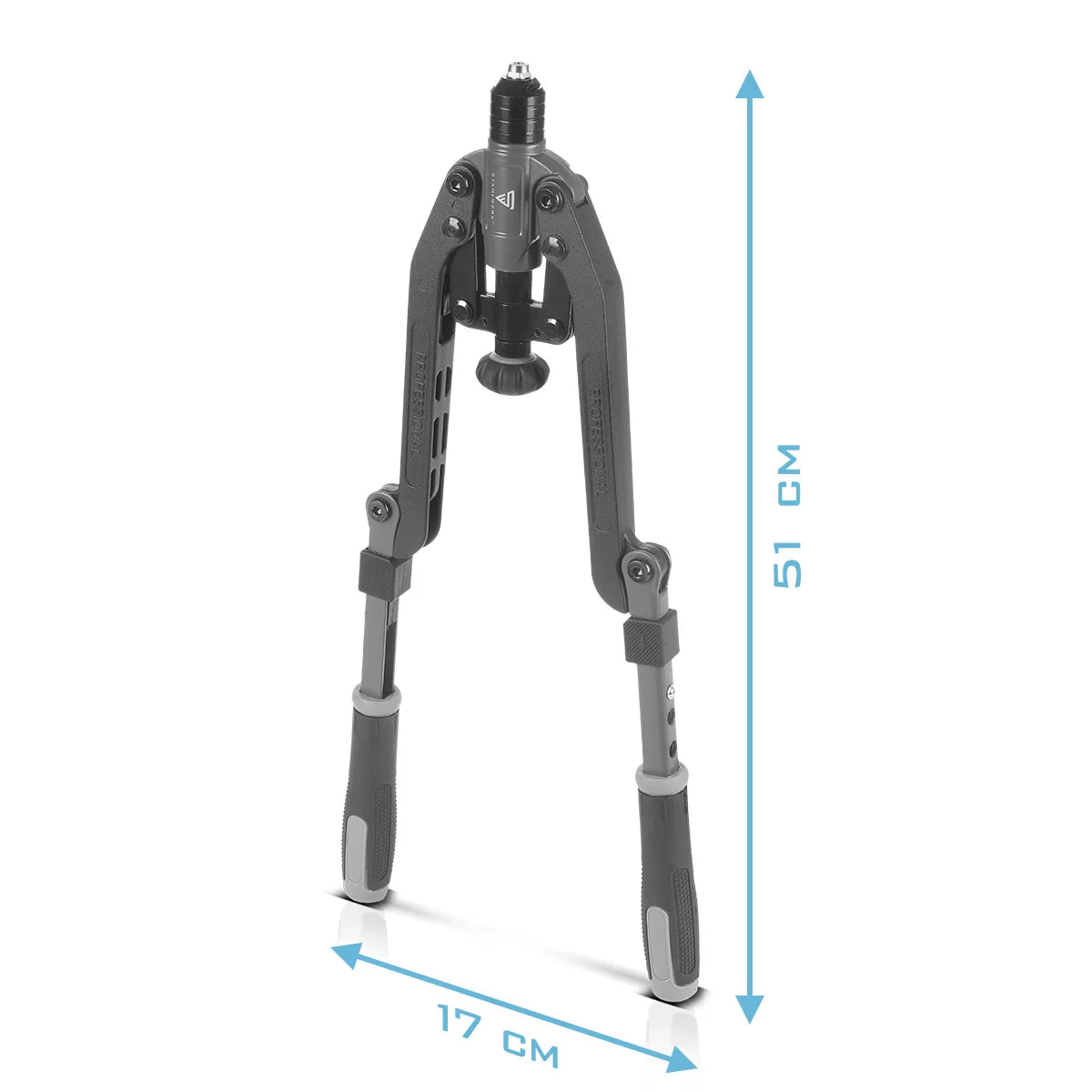 Steel mill rivet nut and blind riveting tongs set 85-part | versatile 2-in-1 rental pliers for setting blind rivets and rivet nuts | Multifunctional pliers in the practical case | High quality rivet tool including rivets and threaded corner