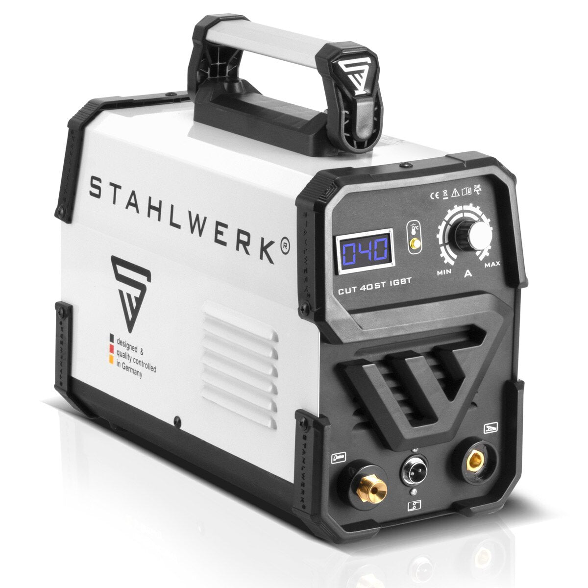 Cutter de plasma en acierworks Cut 40 ST IGBT / PLASMA CUTTER avec 40 A et HF Contact Inflammation / Plasma Cutter