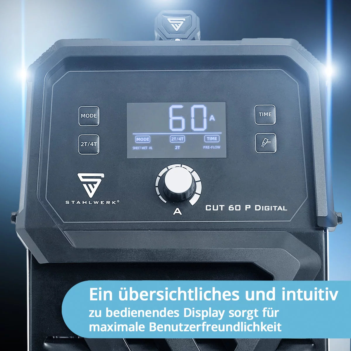 Stahlwerk cut 60 pilot igbt full equipment plasma cutter with 60 amps pilot, up to 24 mm cutting performance, for painted sheets & flight grost