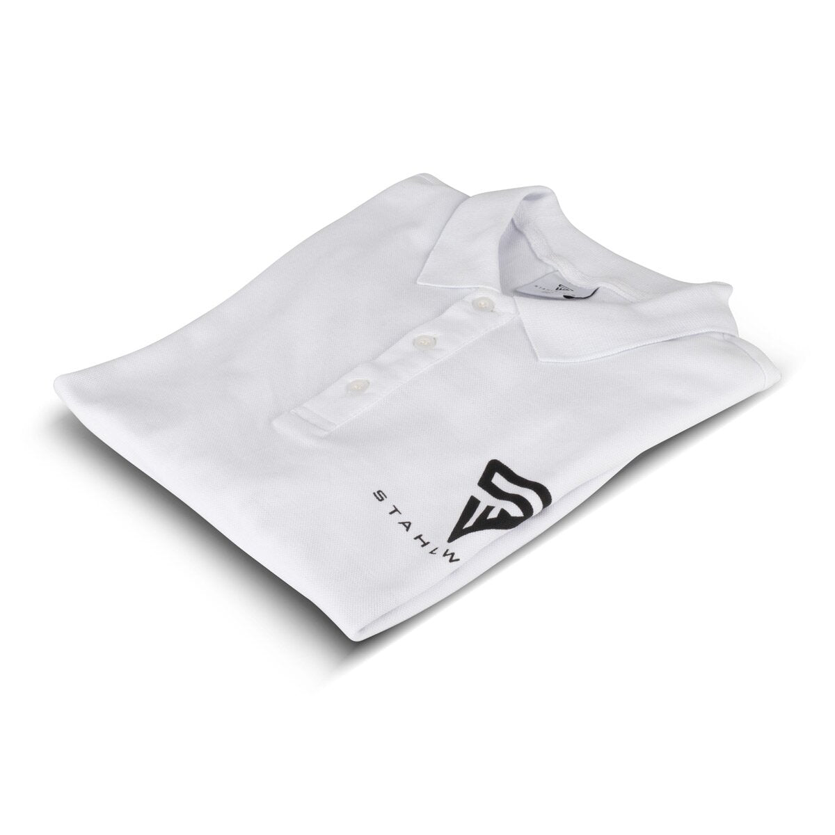 Polo Steelworks Taille xl Polo à manches courtes blanches avec imprimé logo en 100% coton