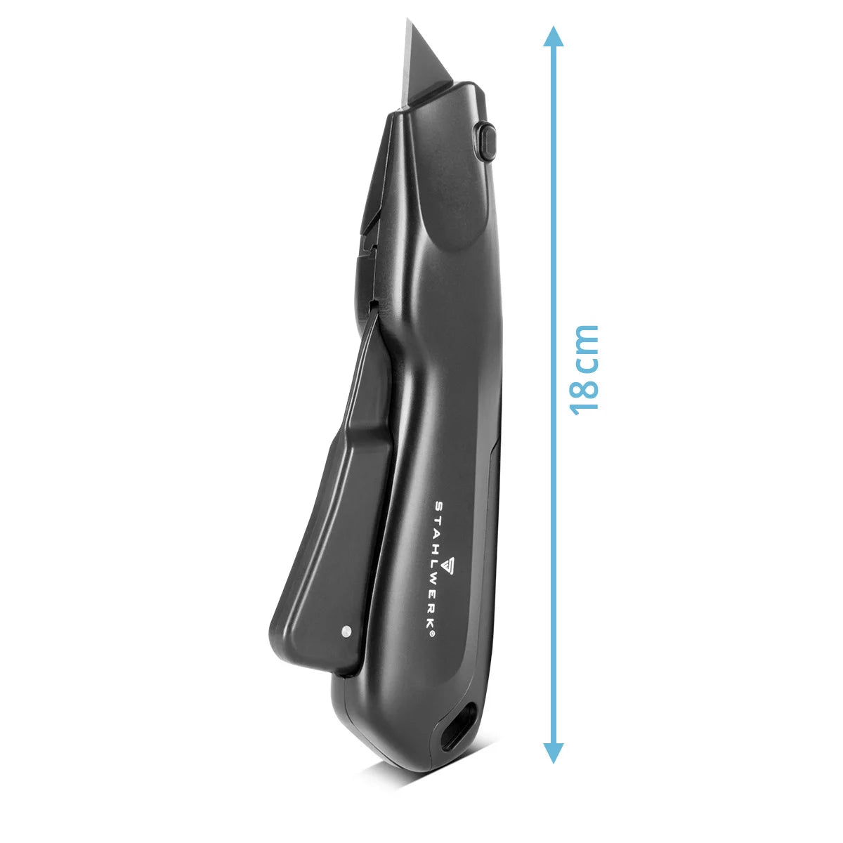 Steelworks cutter knife UCM-19 st 3 Set with quick-change blade, automatic blade withdrawal and safety lock cutter | Carpet knife | Safety knife | Package knife | Cardboard knife