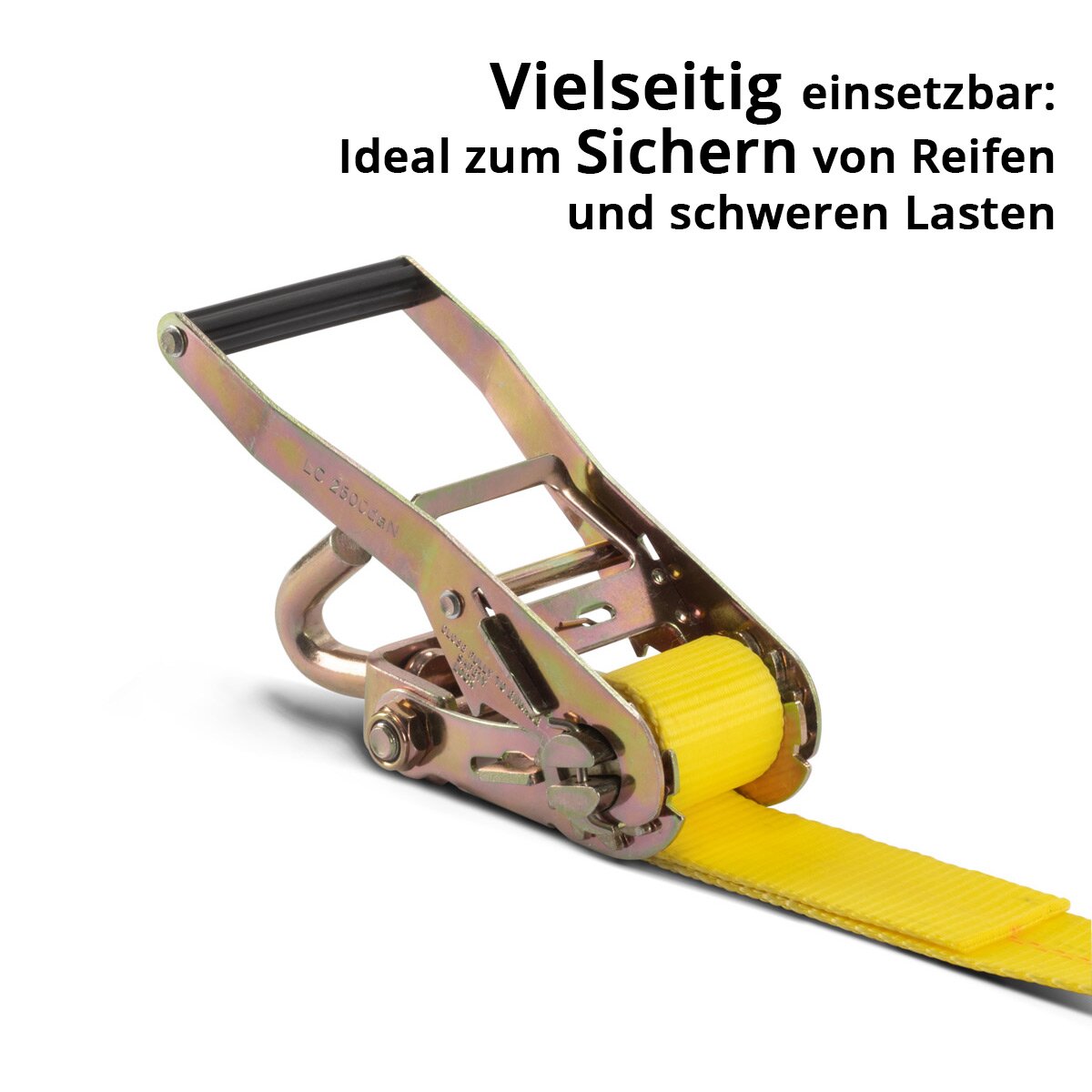 STAHLWERK Radsicherung TRS-50 ST 2er Set 3 m x 50 mm 2.250 kg Reifen-Ratschengurt | Spanngurt | Zurrgurt | Transportgurt | Reifengurt | Kfz Radspanngurt mit Ratschen-Funktion für den Autotransport