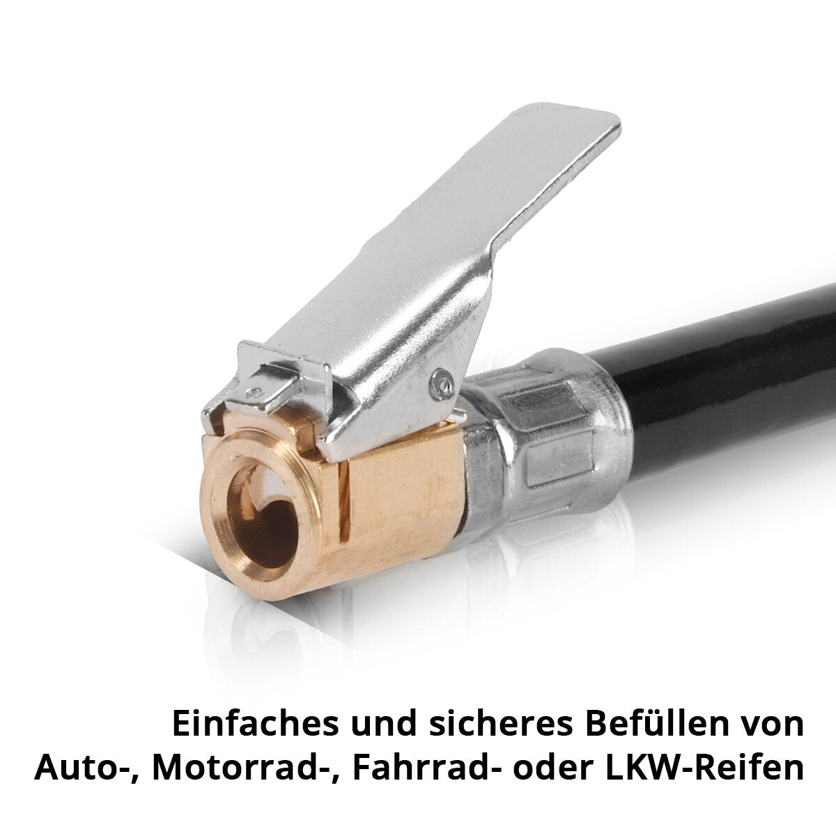 Steelworks Digital Compressed Air Tire Pistol DRD-16 ST | Filler per pneumatici ad aria compressa con manometro digitale | Tester a pressione dei pneumatici per auto, camion, moto, bicicletta | Area di misurazione 0-16 bar / 0-232 psi