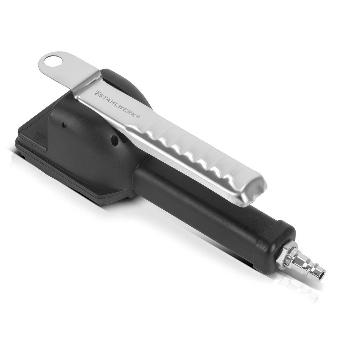 Steelworks Digital Comprim Air Tire Pistol DRP-18 ST | Remplissage de pneus d'air comprimé avec manomètre numérique | Testeur de pression des pneus numériques pour les voitures, camions, moto, vélo | Zone de mesure 0-18 bar / 0-255 psi