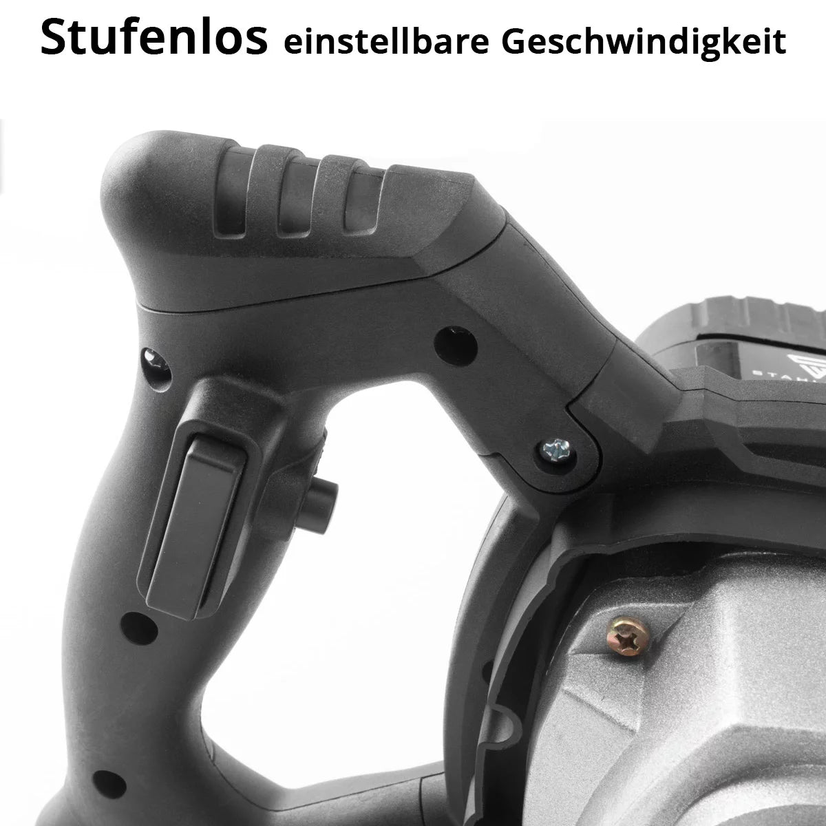 STAHLWERK Rührwerk RW-1200 ST | 1.200 W und 850 U/min | Elektrischer Mörtelrührer mit Zusatz-Quirl 120 x 600 mm | Drehzahlregelung und Sicherheitsschalter | Betonrührer | Farbrührer | Farbmischer