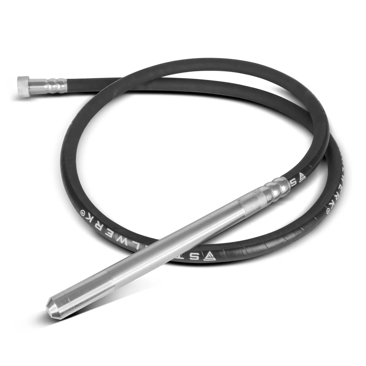 STAHLWERK vibrating bottle Ø 35 mm | 300 cm hose length | Internal vibrator with flexible shaft for electric concrete vibrators | Vibrating rod for concrete compactors, bottle vibrators and one-handed concrete vibrators