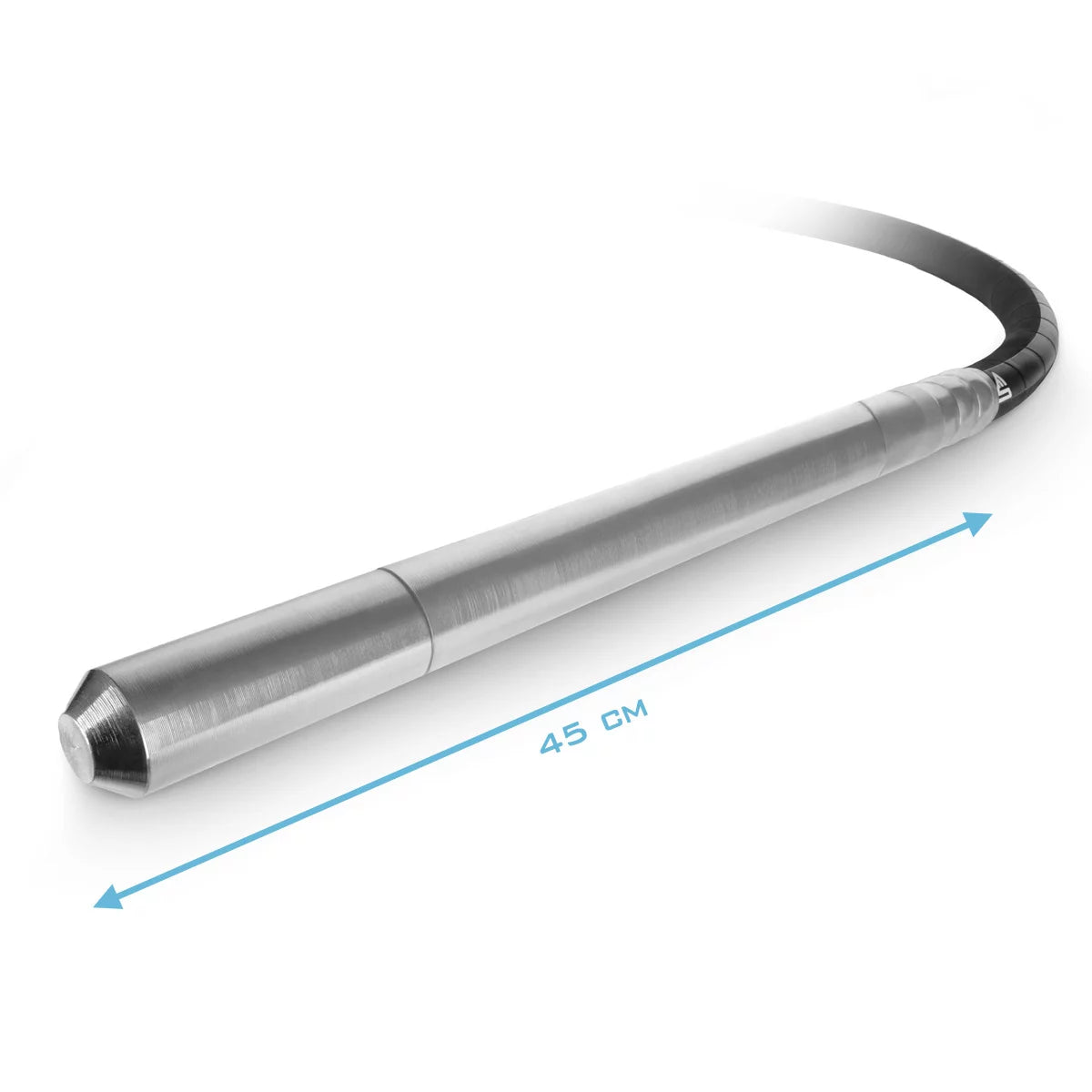 STAHLWERK Rüttelflasche Ø 35 mm | 300 cm Schlauchlänge | Innenrüttler mit flexibler Welle für Elektro-Betonrüttler | Rüttelstab für Betonverdichter, Flaschenrüttler und Einhand-Betonvibratoren