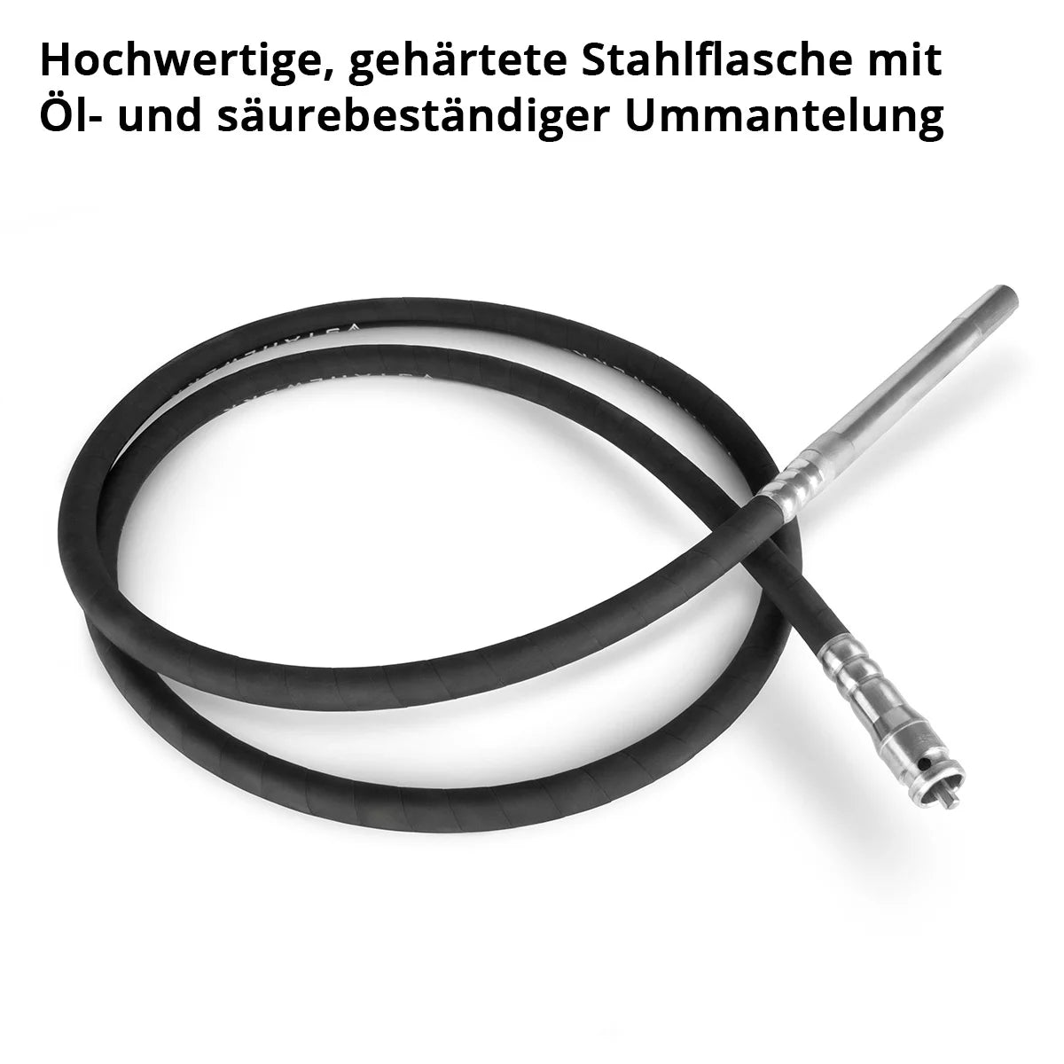 STAHLWERK vibrating bottle Ø 35 mm | 400 cm hose length | Internal vibrator with flexible shaft for electric concrete vibrators | Vibrating hose for concrete compactors, bottle vibrators and concrete vibrators