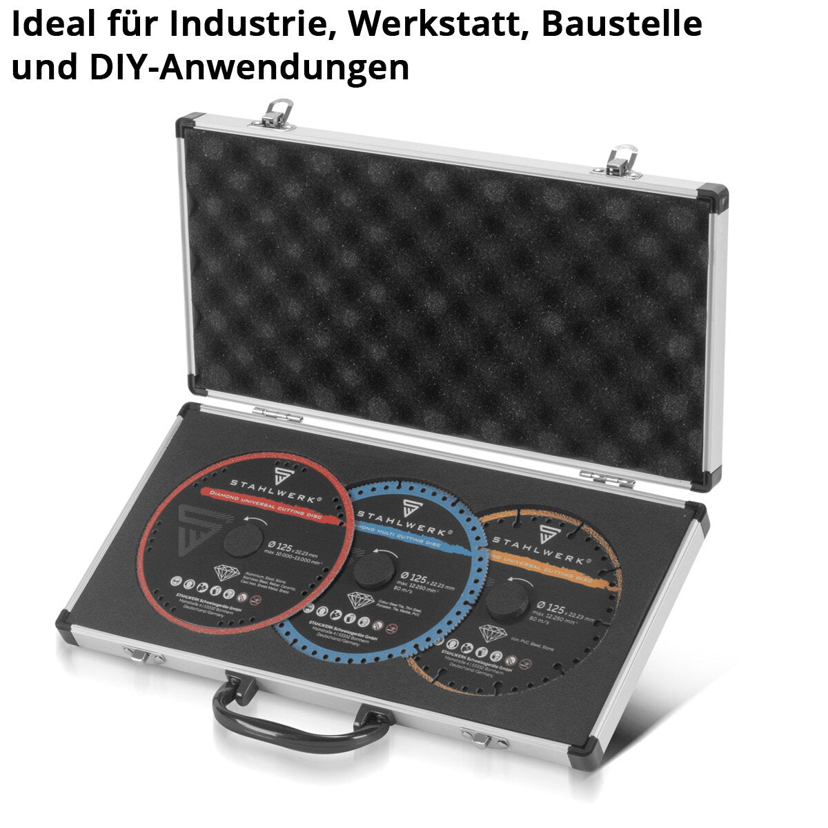 Disques de coupe en diamant en acier 3s à la lame de scie à la fois pour différents matériaux | 125 x 22,23 mm