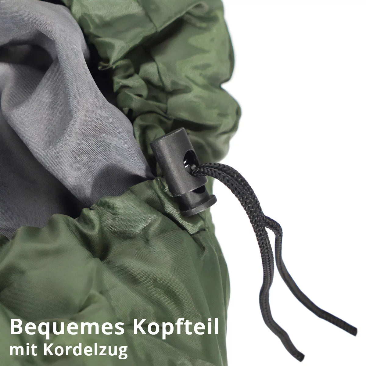 SAGGIO SEGLIE IN SECCHIO SB -700 ST Fino a -15 ° C | Riempire 330 g/m2 | BASSO SPEGNO OUTDOOR | CAMPO IN CAMPAGGIO | Mummy Sleep SortE | BASSO DAPORE VIAGGIO | Borsa estiva e in letargo | Trekking