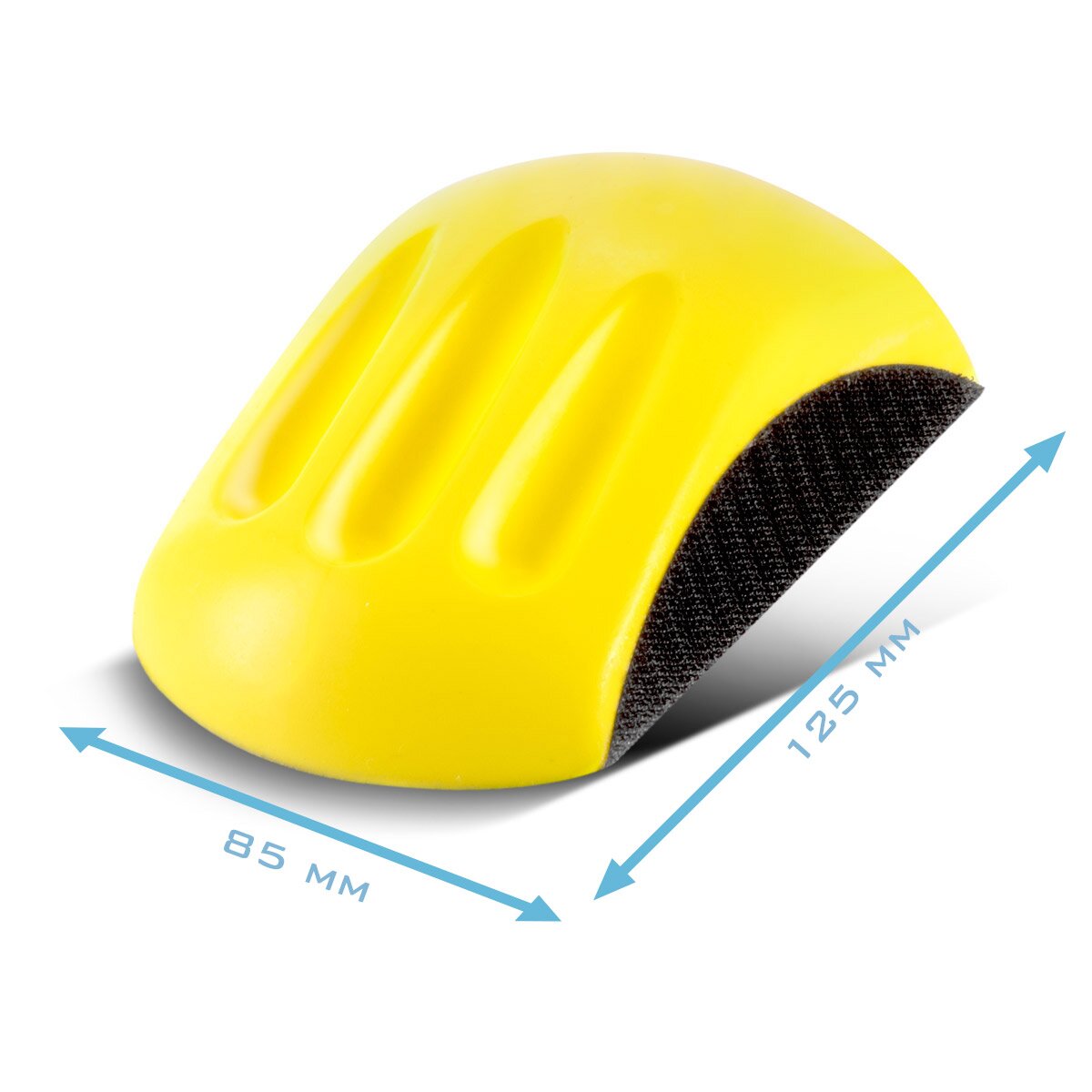 Bloque de molienda a mano de acero 3 set con P80 | P100 | P120 | P150 | P180 | P240 | P320 grano, bloque de molienda | Esponja terrestre | Almohadilla de molienda | Zapatilla | Molinillo manual hecho de espuma PU con agente de molienda de velcro