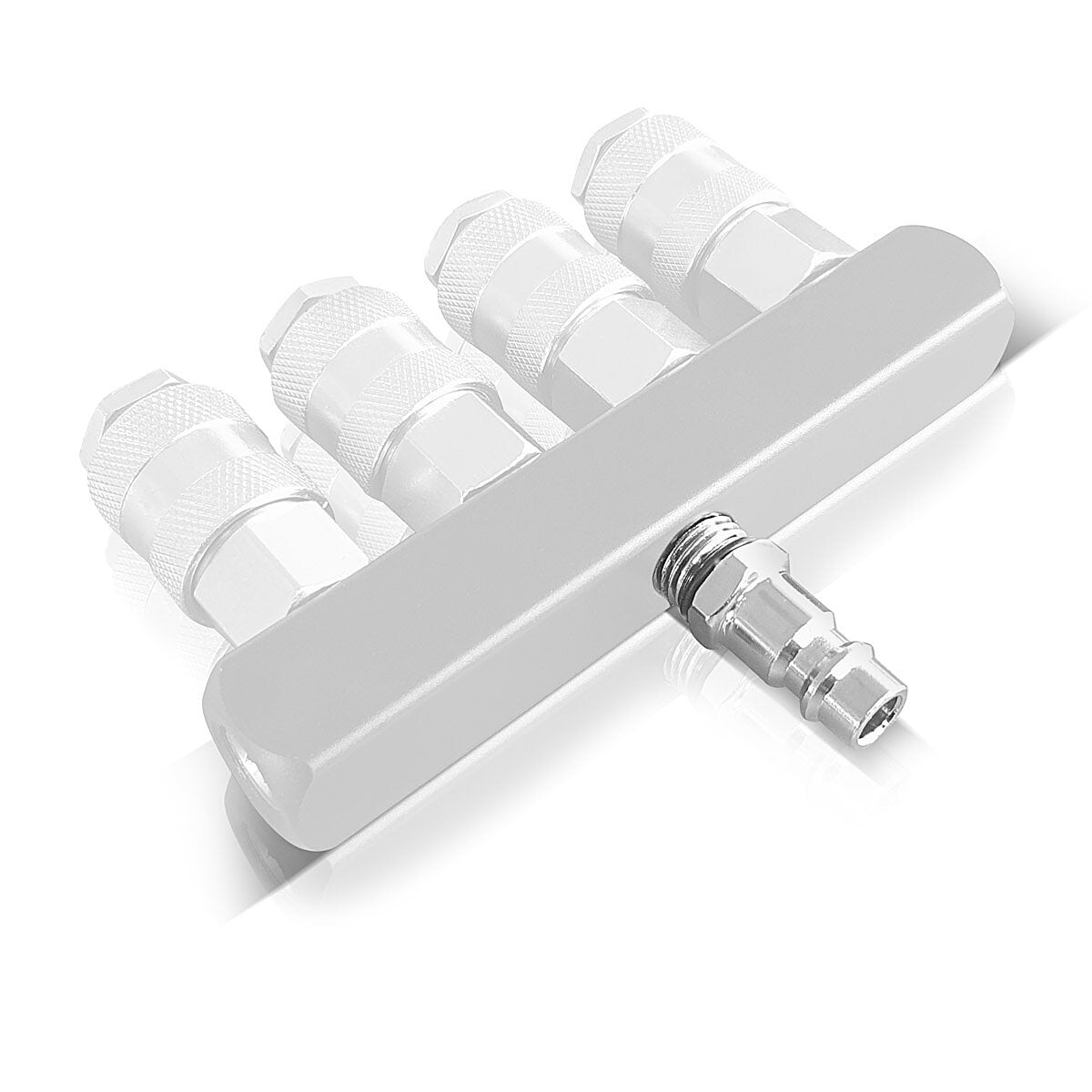 Steelwork 5 Set Embrayage à vitesse d'air comprimé Stcniptel NW 7.2 avec fil extérieur de 1/4 de pouce, mamelon rechargeable | Coupe | Branche | Adaptateur | Accessoires pour compresseurs d'air comprimés