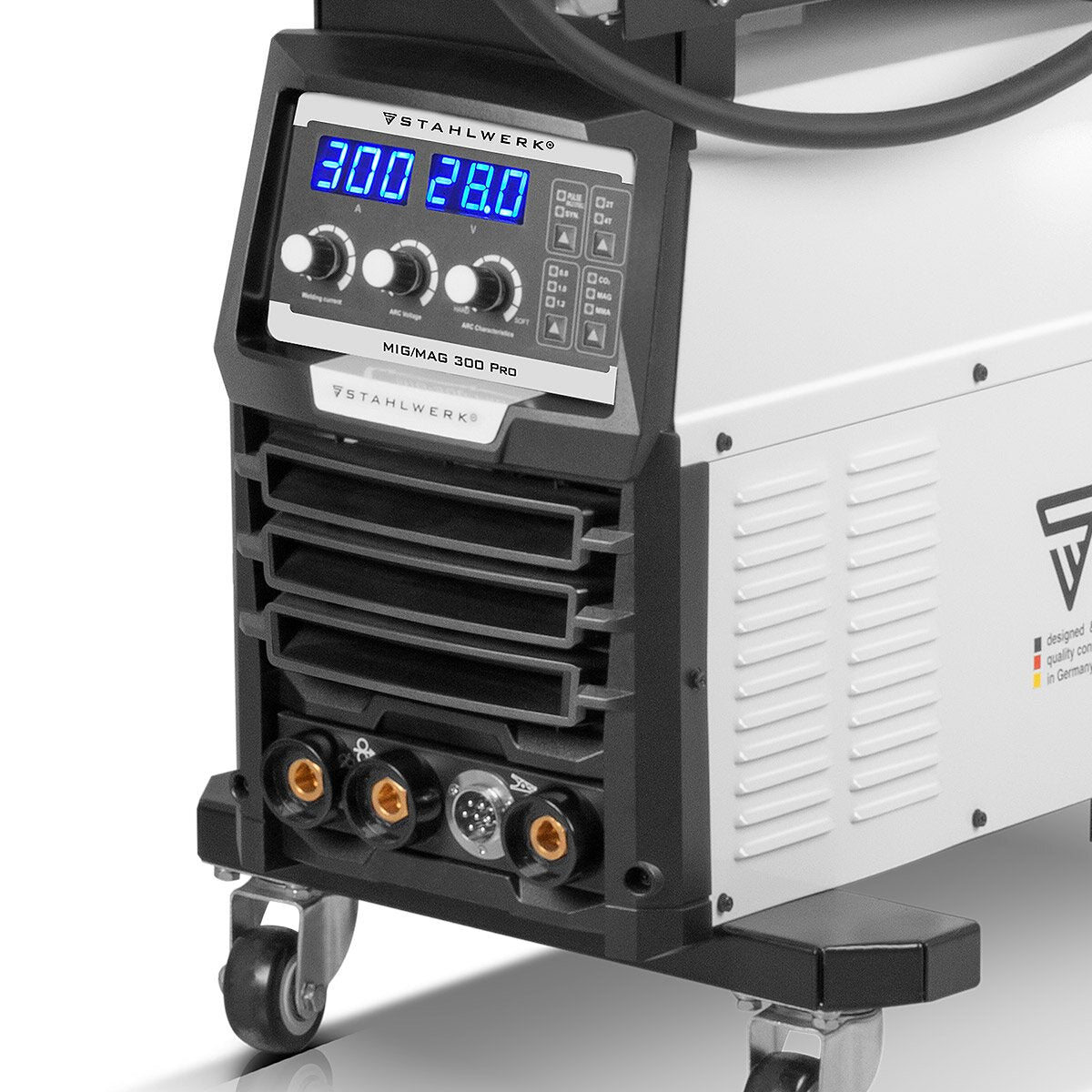 Acier MIG MIG MAG 300 Pro entièrement syngien IGBT avec 300 A et fonction d'impulsion 3-en-1 Système de soudage MIG MIG | MMA | Ascenseur