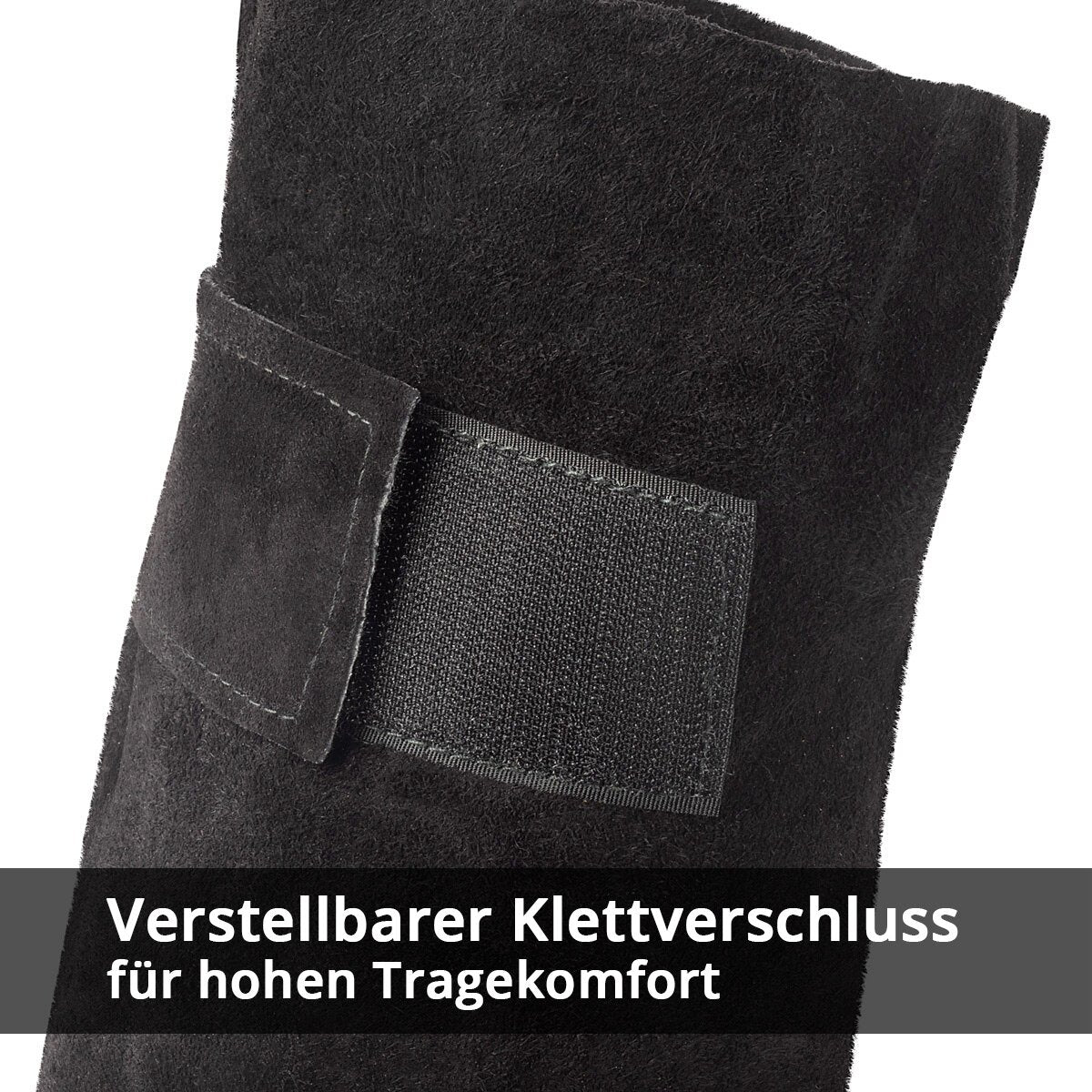Mangas de soldadura de acero | Pasta de soldadura | Mangas de protección de soldadura | Protección de soldadura | Ropa de protección de soldadura con sujetador de velcro hecho de cuero dividido de alta calidad para soldadura y corte de plasma