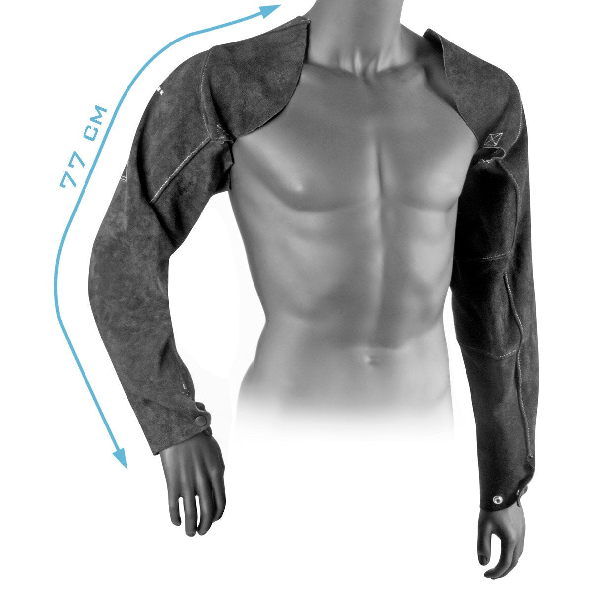Manches de soudage en acier | Pâte de soudage | | Protection des soudeurs | Vêtements de protection de soudage avec une sangle de transporteur en cuir d'espace de haute qualité pour le soudage et la coupe du plasma