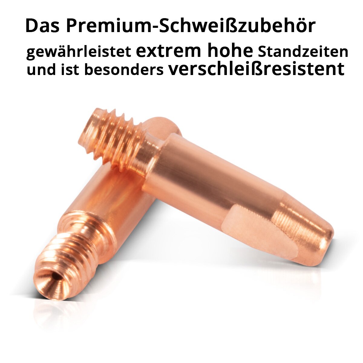 Steelworks 20 Set AK25 | MB25 | KD24 | MB24 electricity nozzles | Contact nozzles for aluminum M6x28 in 1.0 mm MIG MAG Wear parts set | Welding accessories for welding burners