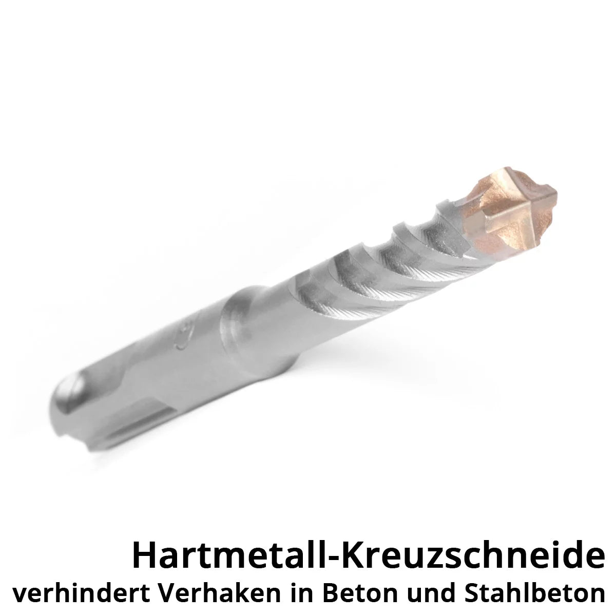 Steelworks SDS-Plus drill 8-part set with box | Diameter 5-12 mm | Cross cutting edge and double bull | Lengths 110-160 mm | Stone drill and concrete drill for SDS-Plus recording 10 mm | Strong and precise