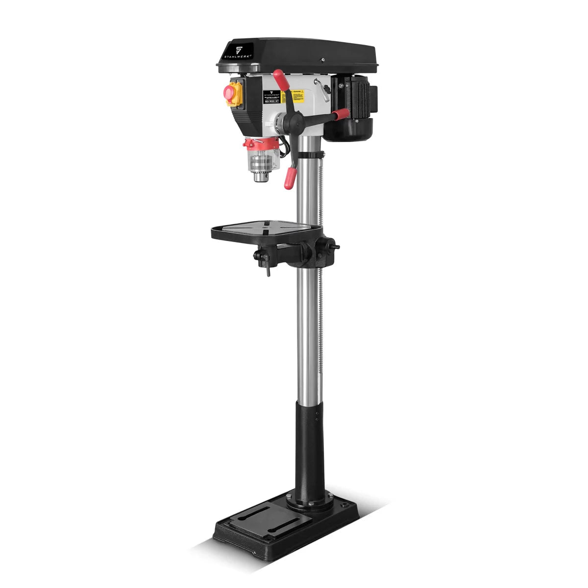 Perceuse à colonne STAHLWERK BD-900 ST | Perceuse à colonne puissante 900 watts pour les bricoleurs et la construction métallique | Diamètre de perçage Ø 20 mm | 280 - 2 380 tr/min | Table de perçage robuste et base en métal