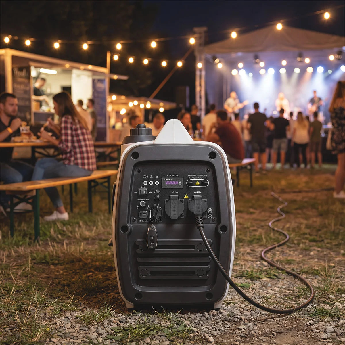 STAHLWERK IG-3500 ST Benzin Generator 3,5 kW | 4,76 PS Inverter Stromgenerator | Multi-Versorgungs Generator | Notstromaggregat, 4-Takt, 5-Verbraucher-Anschlüsse, verbrauchseffizient und wartungsarm