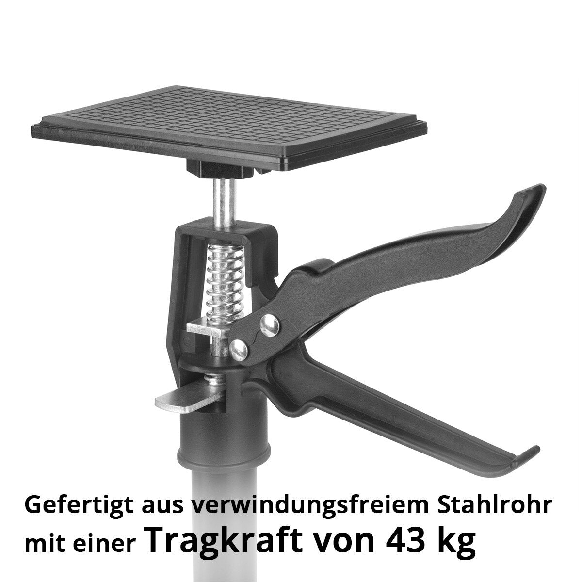 Barra de soporte telescópico Stahlwerk 2 Conjunto 110-290 cm con 43 kg de capacidad de montaje de capacidad de carga | Baustützen | Soporte telescópico | Tensor de la puerta | Soporte de techo | Soporte de tensión | Soporte de una mano | Rápido