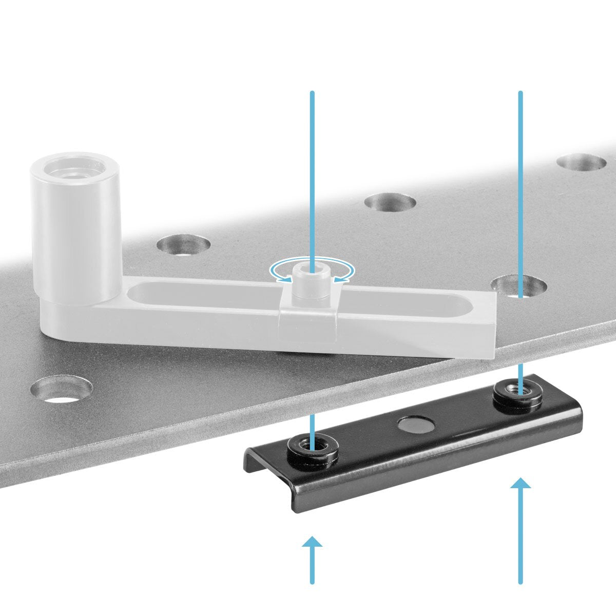 STORIA Variabile di acciaio con magnete del gruppo - soluzione di fissaggio universale / aiuti di fissaggio per tabelle di saldatura con sistema perforato D22