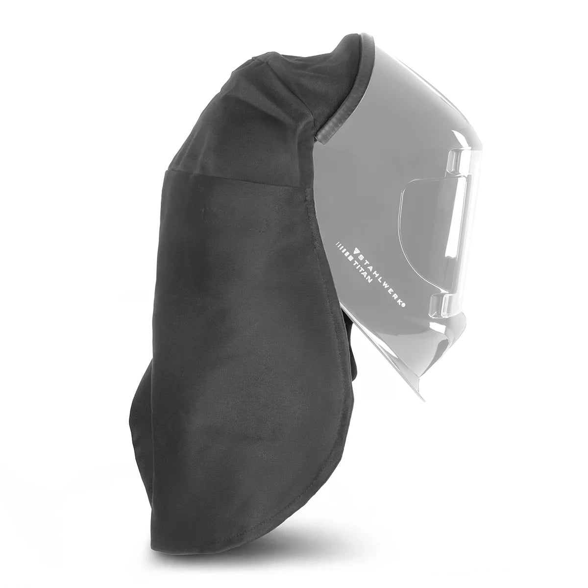STAHLWERK universal UV neck protection for welding helmets | Flame-retardant head and neck protection | Clip/Press-Fit Welding Helmet Protective Cover | Very light and flexible