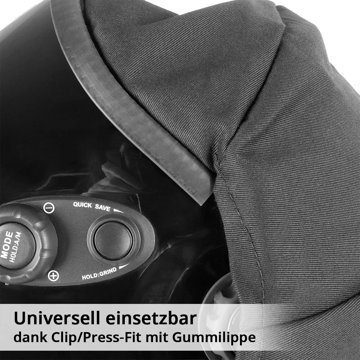 STAHLWERK universal UV neck protection for welding helmets | Flame-retardant head and neck protection | Clip/Press-Fit Welding Helmet Protective Cover | Very light and flexible